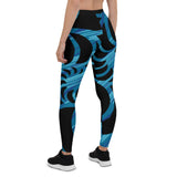 Legging yoga bleu marine Couleurs Lagon – modèle yoga et fitness