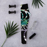 Legging de Yoga Long Taille Basse FLORAL LIBELLULE 2 CF - Couleurs Lagon