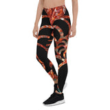 Legging de Yoga Long Taille Basse GORGONES ROUGE CF - Couleurs Lagon