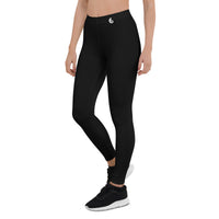 Legging de Yoga Long Taille Basse NOIR - Couleurs Lagon