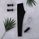 Legging de Yoga Long Taille Basse NOIR - Couleurs Lagon