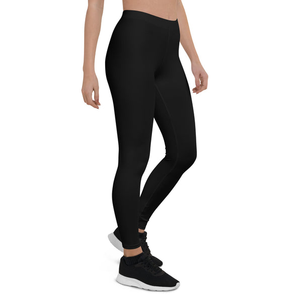 Legging de Yoga Long Taille Basse NOIR VAGUE - Couleurs Lagon