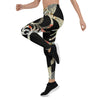 Legging de Yoga Long Taille Basse SABLE ET COQUILLAGES CF - Couleurs Lagon