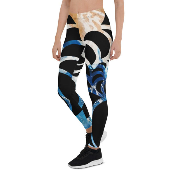Legging yoga tiedye marbré Couleurs Lagon – modèle yoga et fitness