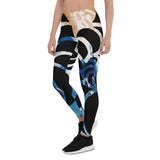 Legging yoga tiedye marbré Couleurs Lagon – modèle yoga et fitness