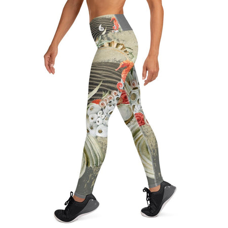 Legging de Yoga Long Taille Haute Couleurs Lagon MARINE 2 - Couleurs Lagon