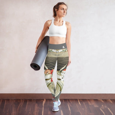 Legging de Yoga Long Taille Haute Couleurs Lagon MARINE 2.2 - Couleurs Lagon