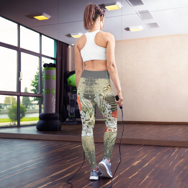 Legging de Yoga Long Taille Haute Couleurs Lagon MARINE 2.2 - Couleurs Lagon