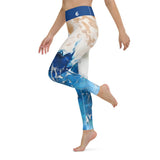 Legging de Yoga Long Taille Haute PACIFIQUE - 1 poche - Couleurs Lagon