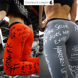 Leggings Crossfit Harden Ocean - Couleurs Lagon - rouge et gris plan serré