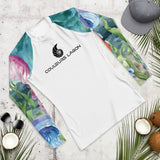 Lycra Rashguard Homme UV50+ BLANC MEDUSES II - Couleurs Lagon