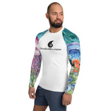 Lycra Rashguard Homme UV50+ BLANC MEDUSES II - Couleurs Lagon