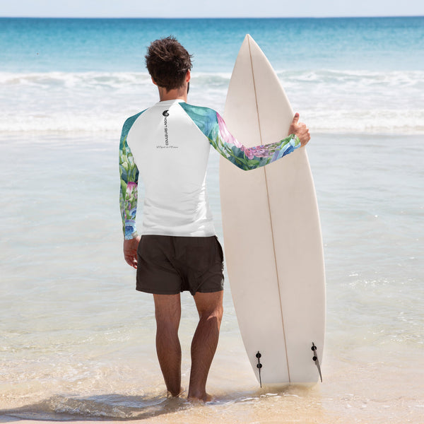 Lycra Rashguard Homme UV50+ BLANC MEDUSES II - Couleurs Lagon