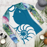 Lycra Rashguard Homme UV50+ BLEU CELESTE MEDUSES - Couleurs Lagon