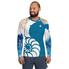 Lycra Rashguard Homme UV50+ BLEU CELESTE TIEDYE - Couleurs Lagon