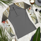 Lycra Rashguard Homme UV50+ GRIS SABLE ET COQUILLAGES - Couleurs Lagon