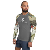 Lycra Rashguard Homme UV50+ GRIS SABLE ET COQUILLAGES II - Couleurs Lagon