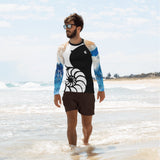 Lycra Rashguard Homme UV50+ NOIR MARINE TIEDYE - Couleurs Lagon