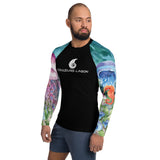 Lycra Rashguard Homme UV50+ NOIR MEDUSES II - Couleurs Lagon