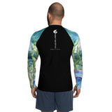 Lycra Rashguard Homme UV50+ NOIR MEDUSES II - Couleurs Lagon