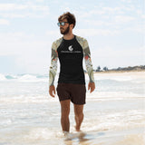 Lycra Rashguard Homme UV50+ NOIR SABLE ET COQUILLAGES II - Couleurs Lagon