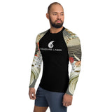 Lycra Rashguard Homme UV50+ NOIR SABLE ET COQUILLAGES II - Couleurs Lagon