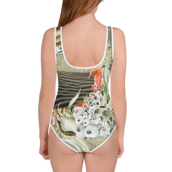 Maillot de Bain Pour Adolescente MARINE 2 - Couleurs Lagon