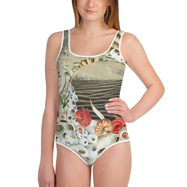 Maillot de Bain Pour Adolescente MARINE 2 - Couleurs Lagon