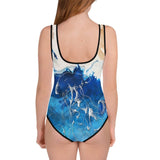 Maillot de Bain Pour Adolescente MARINE 3b - Couleurs Lagon