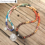 Mala Japonais 108 Perles Méditation Zen - Couleurs Lagon