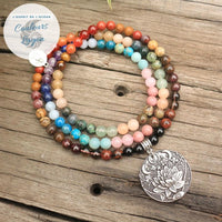 Mala Japonais 108 Perles Méditation Zen - Couleurs Lagon