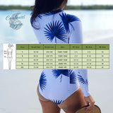 Monokini Combi Surf Manche Longue BLUEWAVE - Couleurs Lagon - tailles