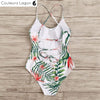 Monokini de natation tropical RIO - Couleurs Lagon