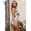 Monokini Feuilles Tropicales COLORA - Couleurs Lagon
