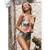 Monokini Feuilles Tropicales COLORA - Couleurs Lagon