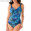 Monokini Grande Taille Floral JAVA - bleu floral