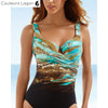Monokini Grande Taille Turquoise BAHIA - gros plan brassiere