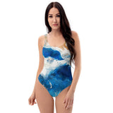 Monokini push-up UPF50+ bleu outremer — avant Couleurs Lagon