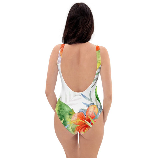 Monokini Push-Up Couleurs Lagon FLORAL 1 HIBISCUS - Couleurs Lagon