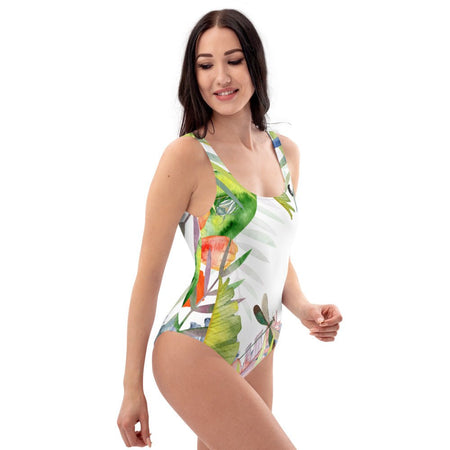 Monokini Push-Up Couleurs Lagon FLORAL 1 HIBISCUS - Couleurs Lagon