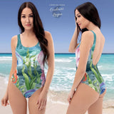Monokini marine 1 grande taille push-up — dos Couleurs Lagon