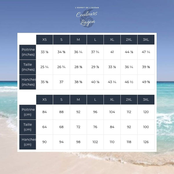 Monokini marine 1 résistant chlore — avant Couleurs Lagon