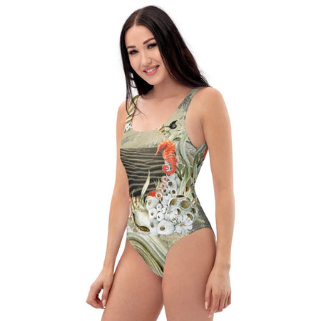 Monokini Push-Up Couleurs Lagon MARINE 2 HIPPOCAMPE - Couleurs Lagon