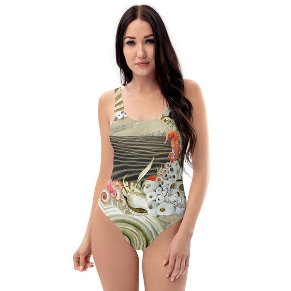 Monokini Push-Up Couleurs Lagon MARINE 2 HIPPOCAMPE - Couleurs Lagon