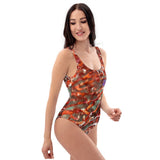 Monokini Push-Up Couleurs Lagon RED CORAL NAUTILE - Couleurs Lagon