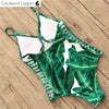 Monokini Push-Up Feuille Verte Bananier IPANEMA - Couleurs Lagon