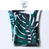 Monokini Push-Up Feuille Verte Tropical SEXYRUSH - Couleurs Lagon