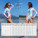 Guide des tailles monokini femme FLOWER — Couleurs Lagon