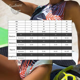 Monokini Push-Up UV Zip Surf sans manches FLORAL PALMIERA - Couleurs Lagon - tailles