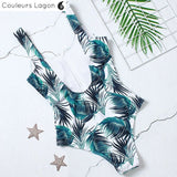 Monokini Push Up ZippOne - Couleurs Lagon - arriere